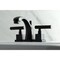 Kingston Brass KS4940CQL Widespread Bathroom Faucet with Brass Pop-Up, Matte Black KS4940CQL - alternate 4